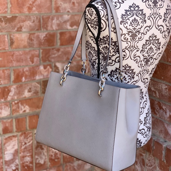 Michael kors Sofia large leather tote bag grey - Picture 6 of 8